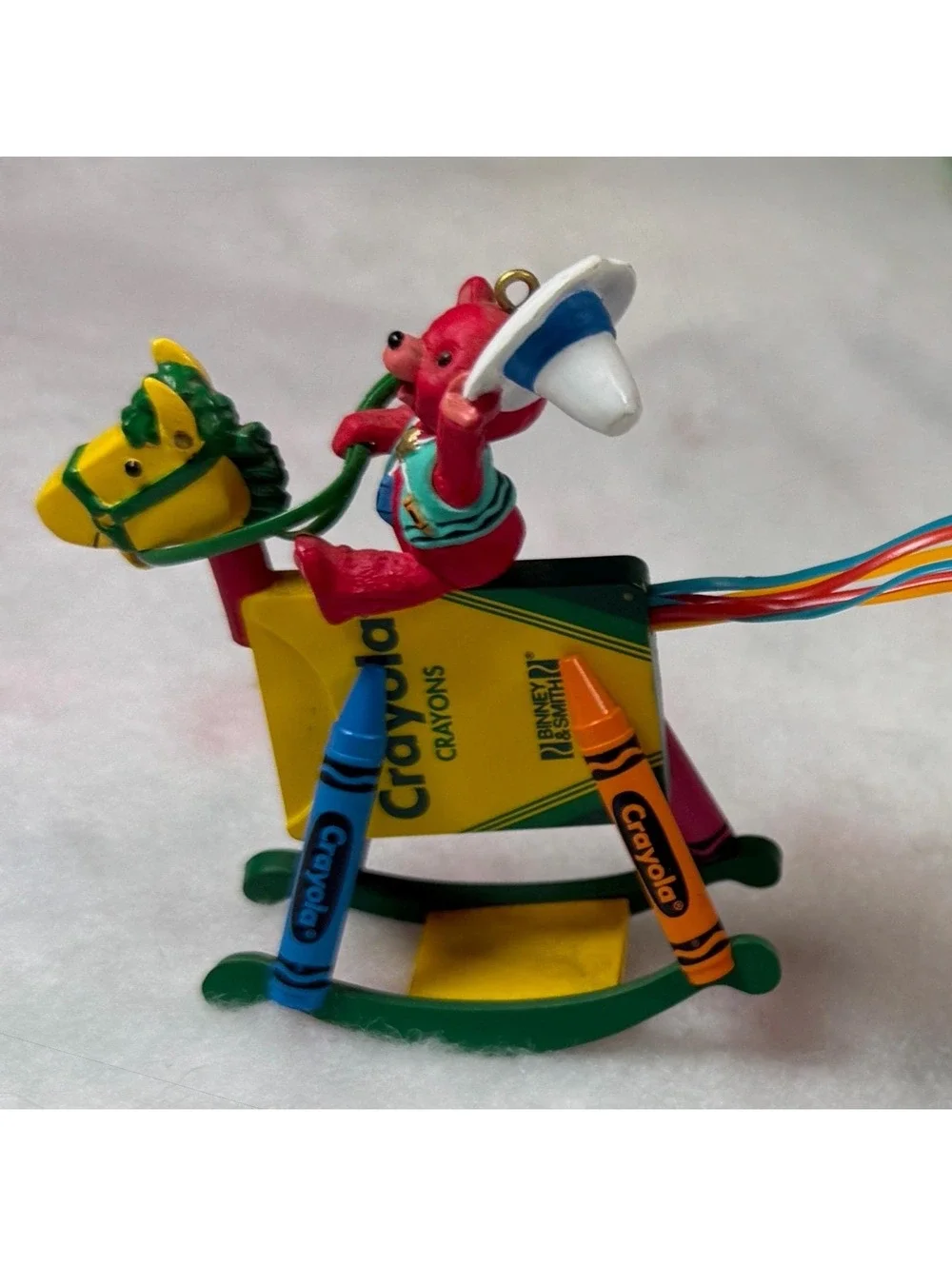 Bright Rocking Colors - Crayola Crayon Rocking Horse - Hallmark Ornament 1997